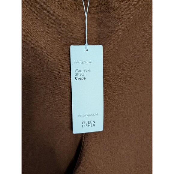 Eileen Fisher Womens 1X Nutmeg Slim Ankle Pants Stretch Crepe French Knit nwt - Picture 12 of 16